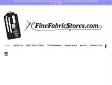Tablet Screenshot of finefabricstores.com
